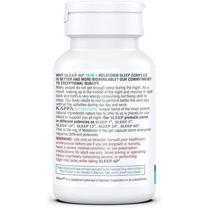 KAPPA NUTRITION Sleep 60Mg of Melatonin 60 - Day Supply - Suppviv