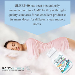KAPPA NUTRITION Sleep 60Mg of Melatonin 60 - Day Supply - Suppviv