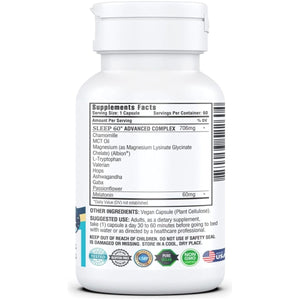 KAPPA NUTRITION Sleep 60Mg of Melatonin 60 - Day Supply - Suppviv