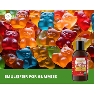 Kate Naturals Sunflower Lecithin Liquid for Cooking and Baking. (4Oz, Organic, Vegan, Gluten - Free) - Suppviv