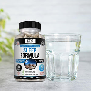 Kaya Naturals - Sleep Support Formula with Melatonin 60 Capsules - Suppviv
