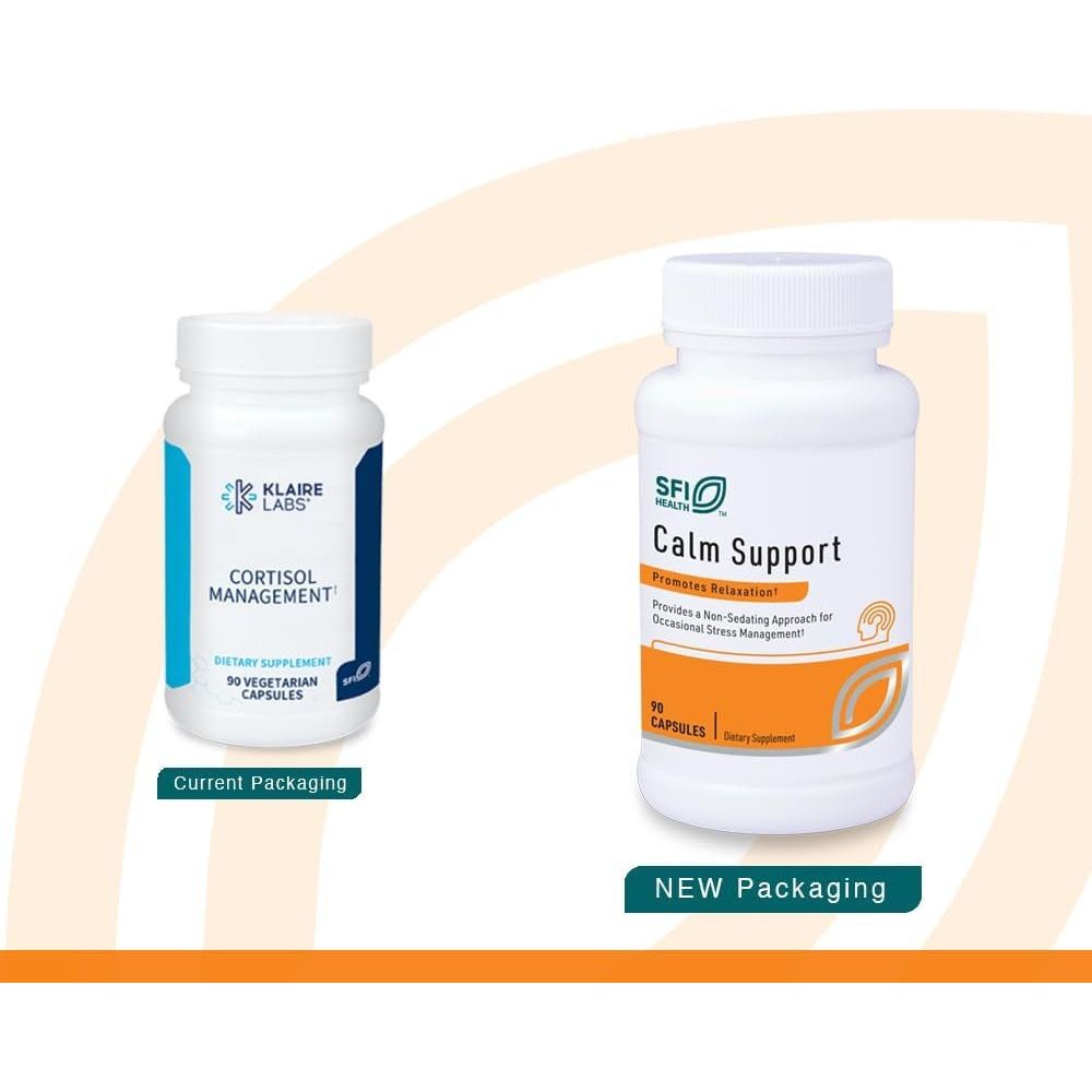 Klaire Labs Cortisol Management - Support Formula with Honokiol & Ashwagandha (90 Capsules) - Suppviv