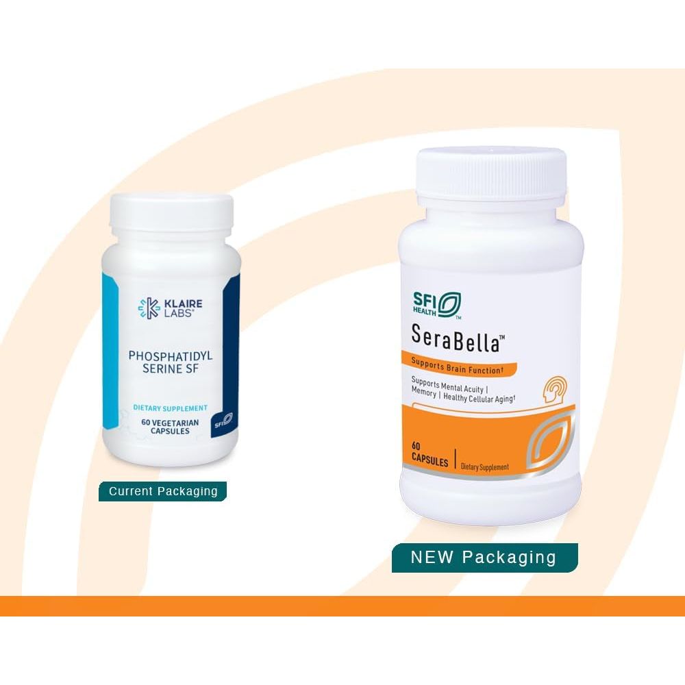 Klaire Labs Phosphatidyl Serine Sf - Phosphatidylserine from Sunflower Lecithin (60 Capsules) - Suppviv