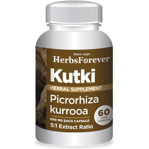 Kutki Capsules – Picrorhiza Kurroa for Healthy Liver Functions and Blood Purifier 60 Capsules.