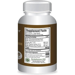 Kutki Capsules – Picrorhiza Kurroa for Healthy Liver Functions and Blood Purifier 60 Capsules.