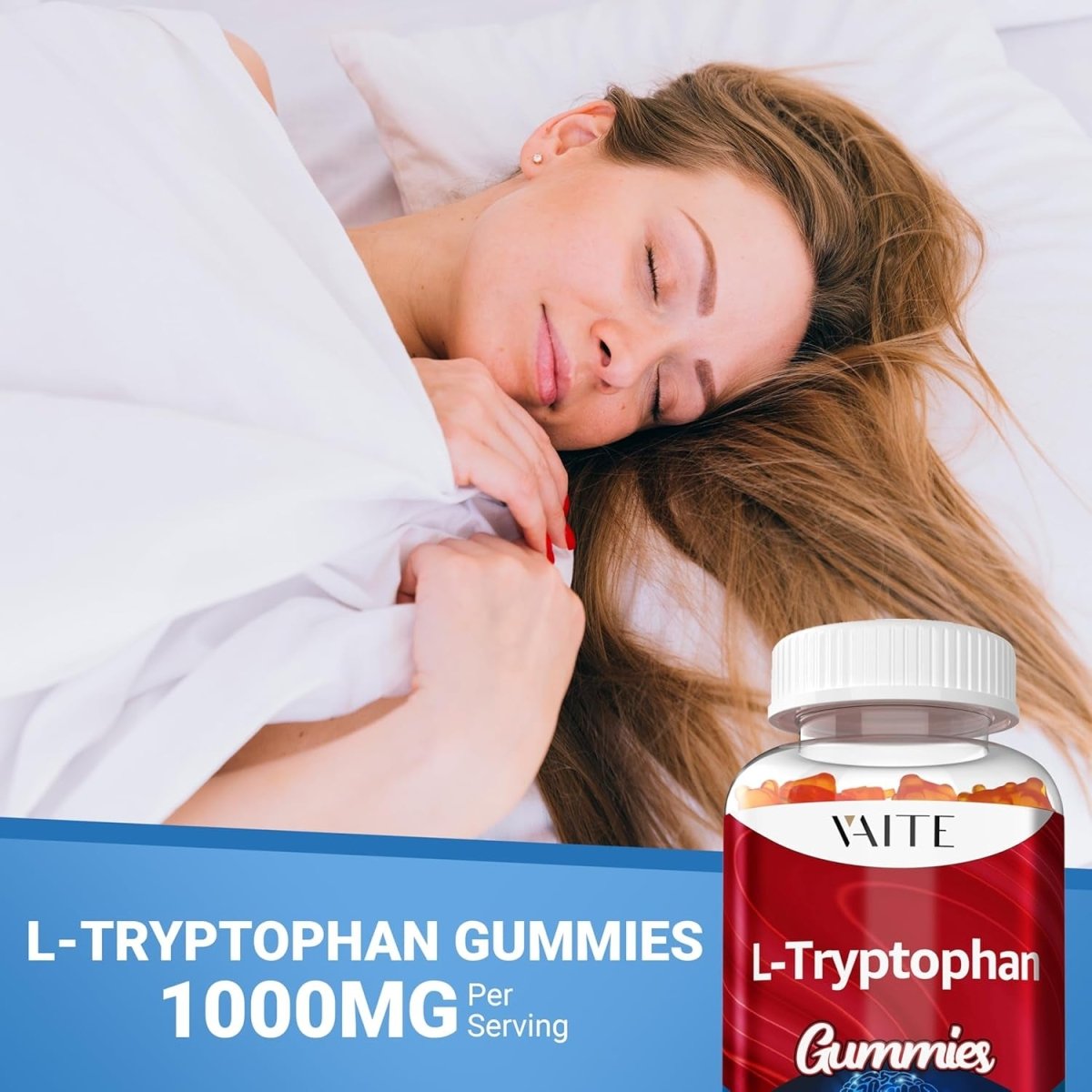 L Tryptophan 1000Mg Gummies – Chewable Supplement 60 Vegan Gummy - Suppviv