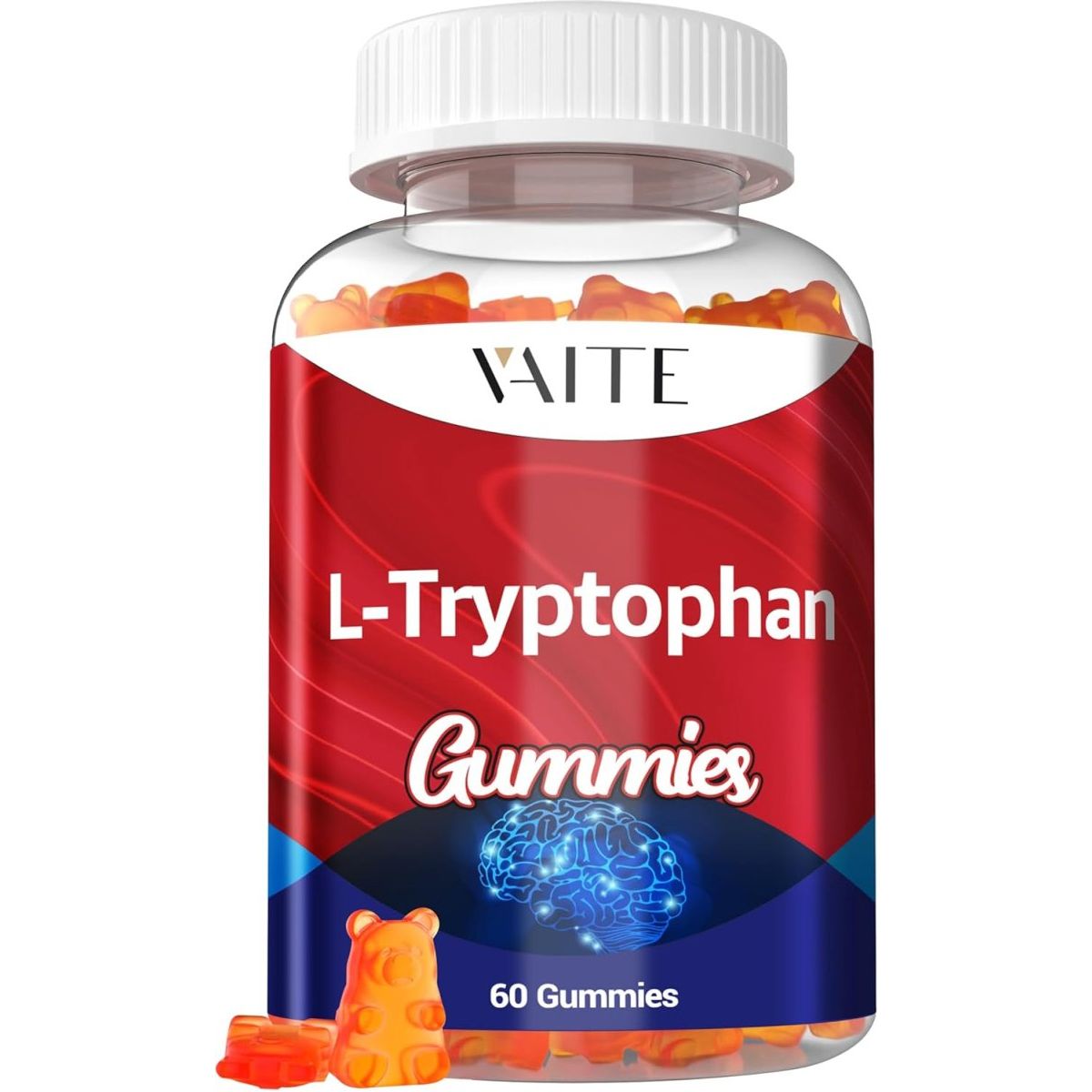 L Tryptophan 1000Mg Gummies – Chewable Supplement 60 Vegan Gummy - Suppviv