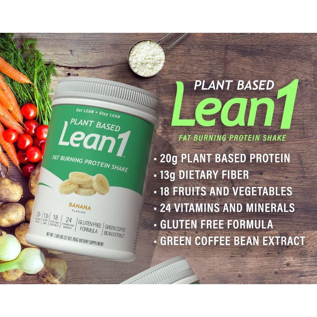 LEAN1 Nutrition53 Meal Replacement Powder for Weight Loss & Fat Burner (27 Ounce) - Suppviv
