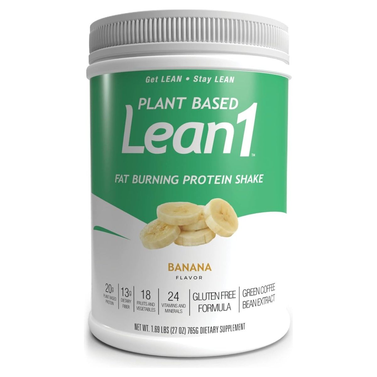 LEAN1 Nutrition53 Meal Replacement Powder for Weight Loss & Fat Burner (27 Ounce) - Suppviv