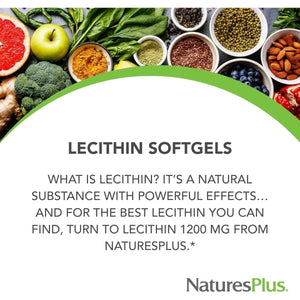 Lecithin, 1,200 Mg, 90 Softgels, Naturesplus - Suppviv