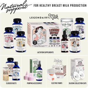 Legendairy Milk Sunflower Lecithin 1200Mg, Lactation Support, Organic Sunflower Lecithin Supplement 200 Softgels - Suppviv