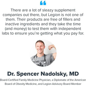 Legion Lunar Natural Sleep Aid Chewable Tablets with Melatonin, L - Glycine, 30 Serving - Suppviv