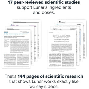 Legion Lunar Natural Sleep Aid Chewable Tablets with Melatonin, L - Glycine, 30 Serving - Suppviv