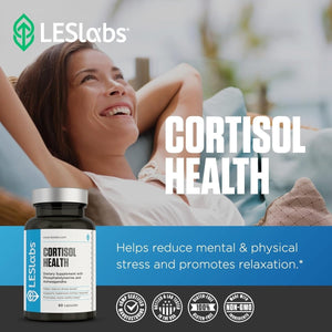 LES Labs Cortisol Health – Stress Relief, 60 Capsules - Suppviv