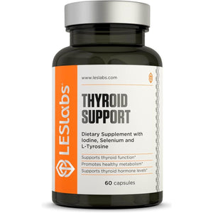 LES Labs Thyroid Support – Metabolic Health, Thyroid Hormone Production 60 Capsules - Suppviv