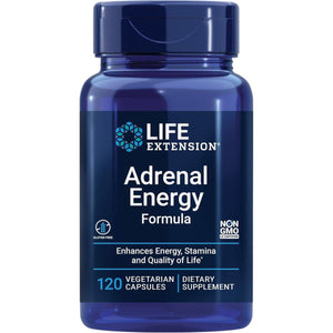 Life Extension Adrenal Energy Formula, Helps Inhibit the Effects of Stress, 120 Capsules - Suppviv