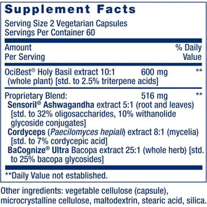 Life Extension Adrenal Energy Formula, Helps Inhibit the Effects of Stress, 120 Capsules - Suppviv