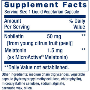 Life Extension Circadian Sleep - Nobiletin Citrus Extract 1.5 Mg Melatonin 30 Capsules - Suppviv