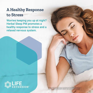 Life Extension Herbal Sleep PM – Natural Sleep Supplement without Melatonin 30 Capsules - Suppviv