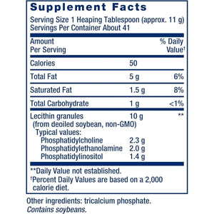 Life Extension Lecithin, Promotes Healthy Cell Structure and Function in the Brain, 454 Grams - Suppviv