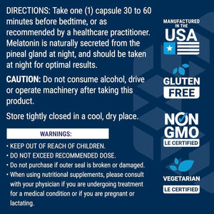 Life Extension Melatonin 500 Mcg – Gently Promotes Sleep 200 Capsules - Suppviv