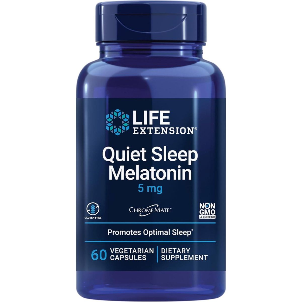 Life Extension Quiet Sleep Melatonin 5 Mg Powerful Sleep Support 60 Capsules - Suppviv