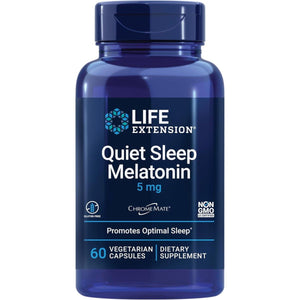 Life Extension Quiet Sleep Melatonin 5 Mg Powerful Sleep Support 60 Capsules - Suppviv