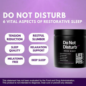 Life Happns Do Not Disturb Sleep Aid for Adults Natural Supplement 60 Capsules - Suppviv