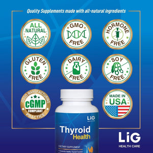 LIG Thyroid Health - Shrink Thyroid Cysts and Nodules - Balance Hormone 1 PACK - Suppviv