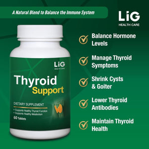 LIG Thyroid Support - Natural Supplement for Goiter & Balance Hormone Levels 1 PACK - Suppviv