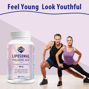 Liposomal Hyaluronic Acid Supplements 1000Mg - High Bioavailable Dietary Hyaluronic Acid Capsules - Suppviv