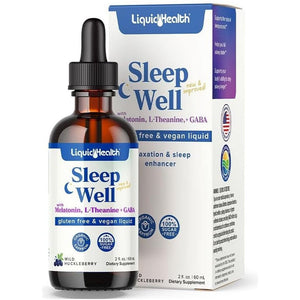 LIQUIDHEALTH Sleep Well - Natural Sleep Aid Melatonin Drops (2 Oz) - Suppviv