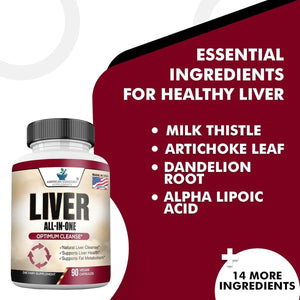 Liver Cleanse & Detox, Liver Milk Thistle , Artichoke 1 PACK.