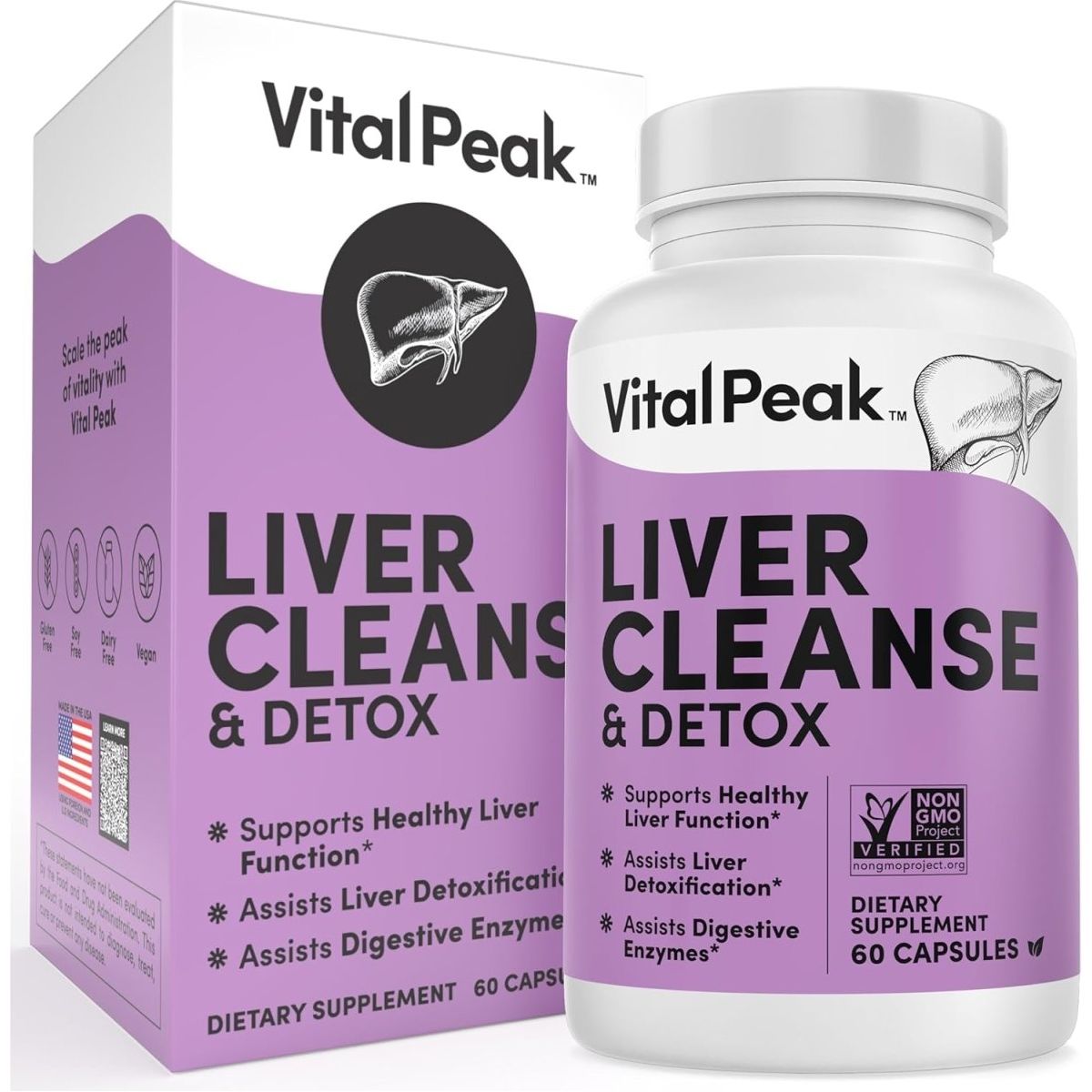 Liver Cleanse Detox & Repair - 60 Liver Detox Capsules… - Suppviv