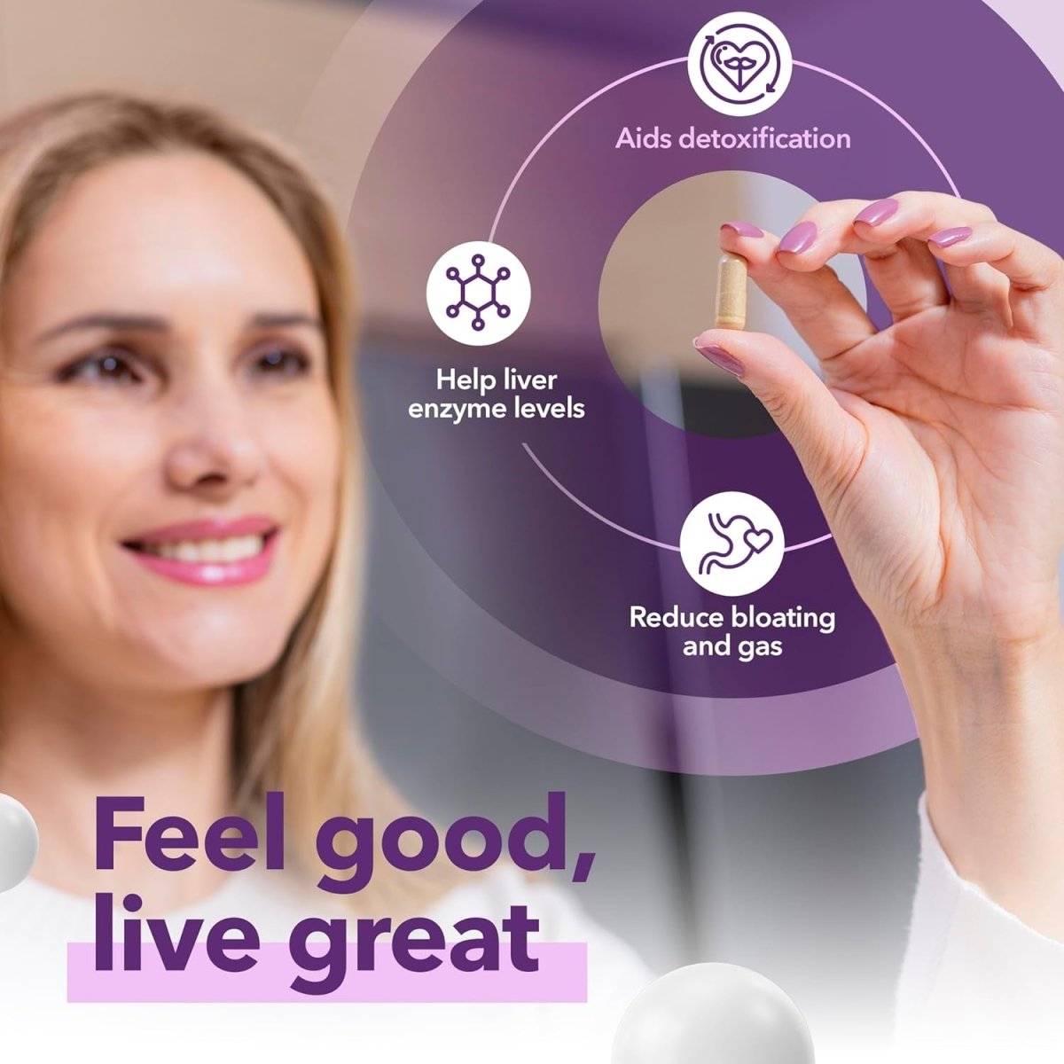 Liver Cleanse Detox & Repair Fatty Liver Supplements 28 - In - 1 60 Pills - Suppviv