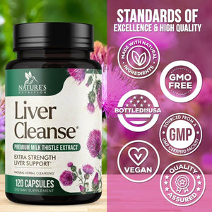 Liver Cleanse Detox & Repair Formula - 120 Capsules - Suppviv