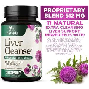 Liver Cleanse Detox & Repair Formula - 120 Capsules - Suppviv