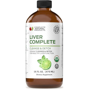 Liver Complete 16Oz - Organic Liquid Liver Cleanse & Detox Supplement - Suppviv