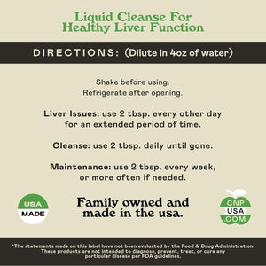 Liver Complete 16Oz - Organic Liquid Liver Cleanse & Detox Supplement - Suppviv