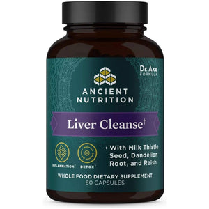 Liver Detox Supplement by Ancient Nutrition,1300Mg, 60 Count - Suppviv
