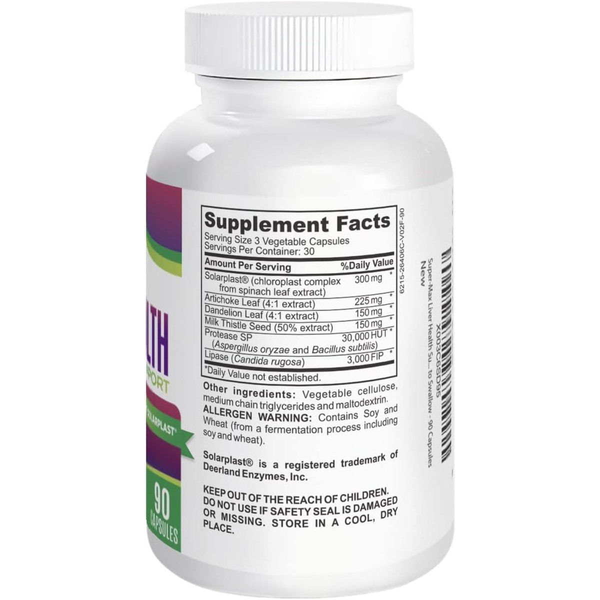 Liver Health Support Supplement (All - In - 1) Natural Liver Detox&Cleanse - 90 Capsules - Suppviv