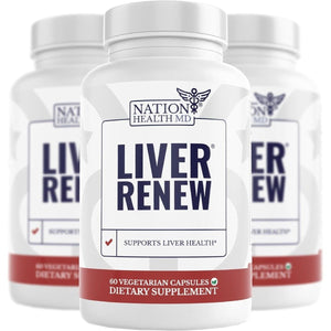 Liver Renew - Liver Cleanse Detox & Repair - Liver Support Supplement (3 Bottles) - Suppviv