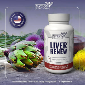 Liver Renew - Liver Cleanse Detox & Repair - Liver Support Supplement (3 Bottles) - Suppviv