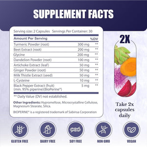 Liver Renew - Liver Cleanse Detox & Repair - Liver Support Supplement (3 Bottles) - Suppviv