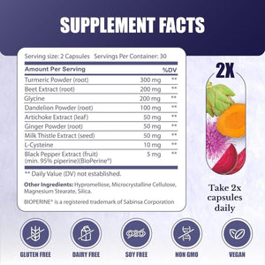 Liver Renew - Liver Cleanse Detox & Repair Supplement 1 PACK.