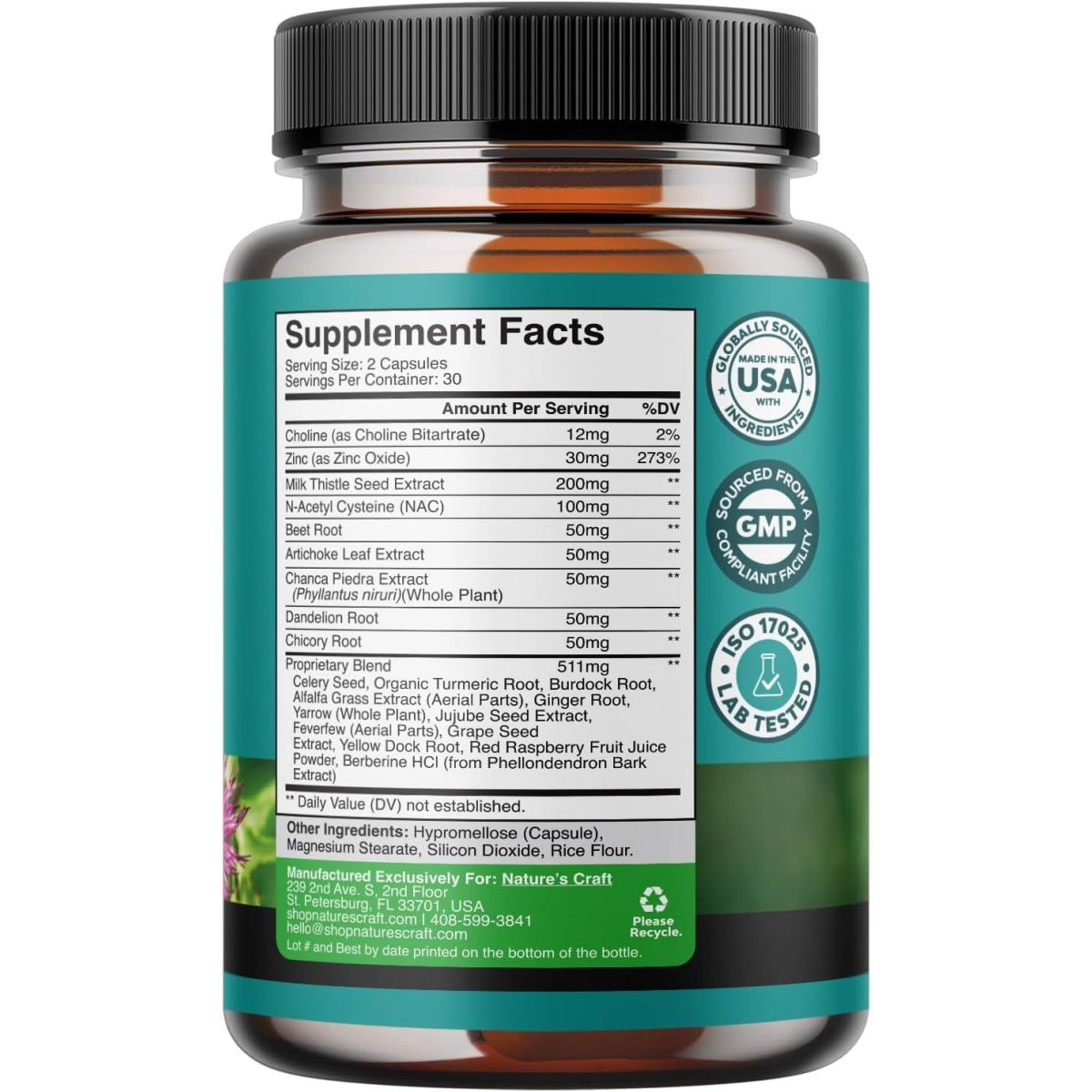 Liver Support Supplement with NAC - Herbal Liver Supplement - Suppviv