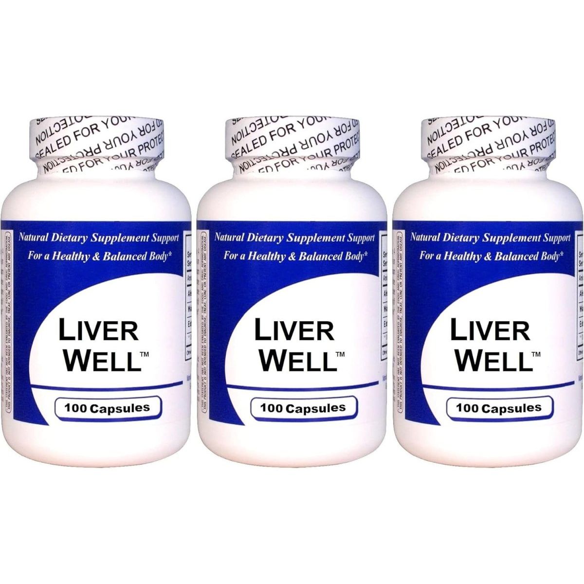 Liver Well Concentrated Herbal Blend 3 PACK 100 Capsules - Suppviv