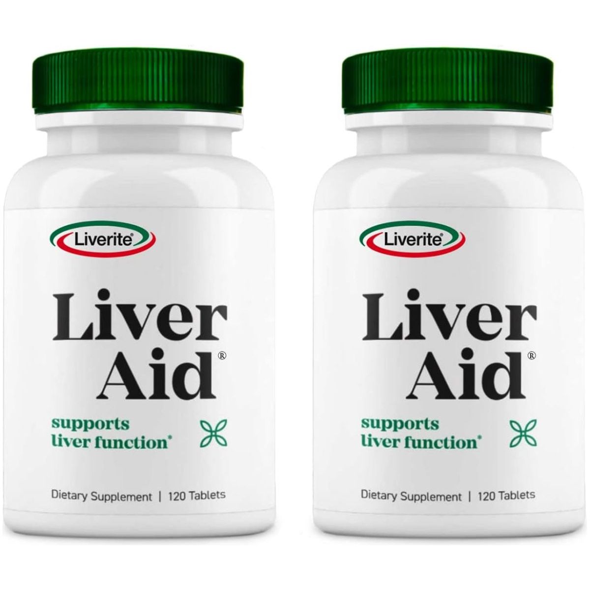 LIVERITE Liver Aid 2 - Pack (240 Tablets Total) Liver Support, Cleanse, Care,Function And Energy. - Suppviv