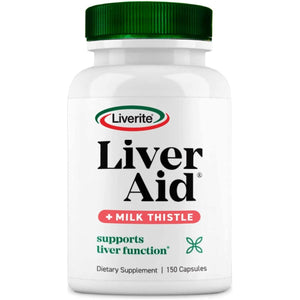 Liverite Liver Aid with Milk Thistle 150 Capsules, Liver Support, Liver Cleanse, Liver Care, Improves Energy - Suppviv