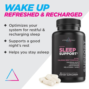 Livingood Daily Sleep Support - 5Mg Melatonin (60 Capsules) - Suppviv